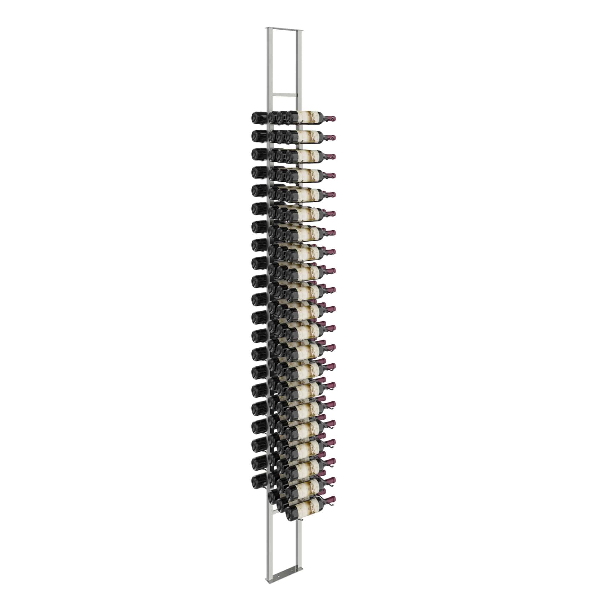VintageView W Series Double Sided Floating Wine Rack Kit 10 (floor-to-ceiling display) Gun Metal Lux 84 Bottles