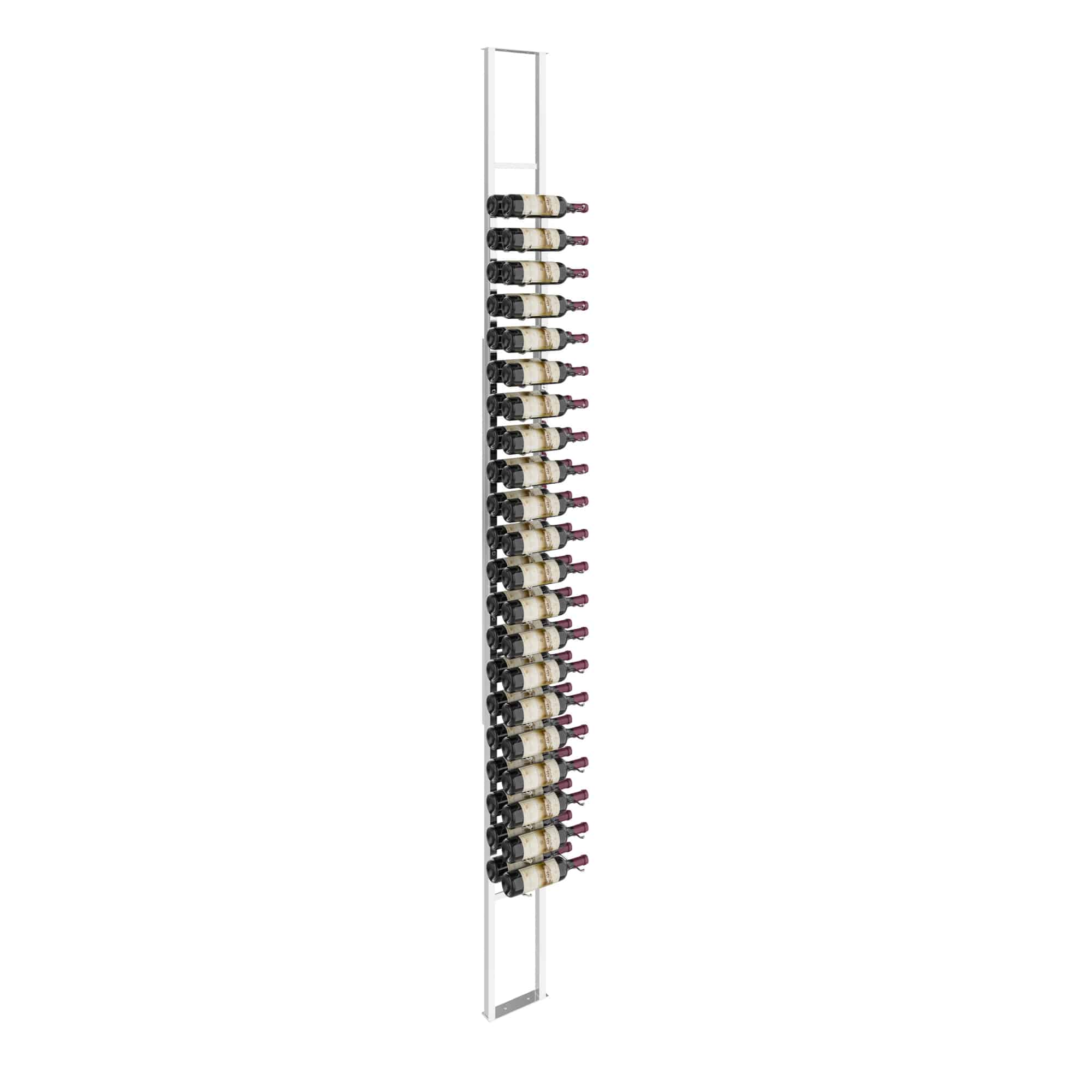 VintageView W Series Single Sided Floating Wine Rack 10 (floor-to-ceiling display) Chrome Luxe 42 Bottles