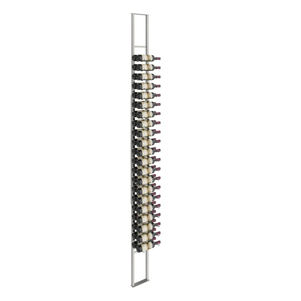 VintageView W Series Single Sided Floating Wine Rack 10 (floor-to-ceiling display) Gun Metal Lux 42 Bottles