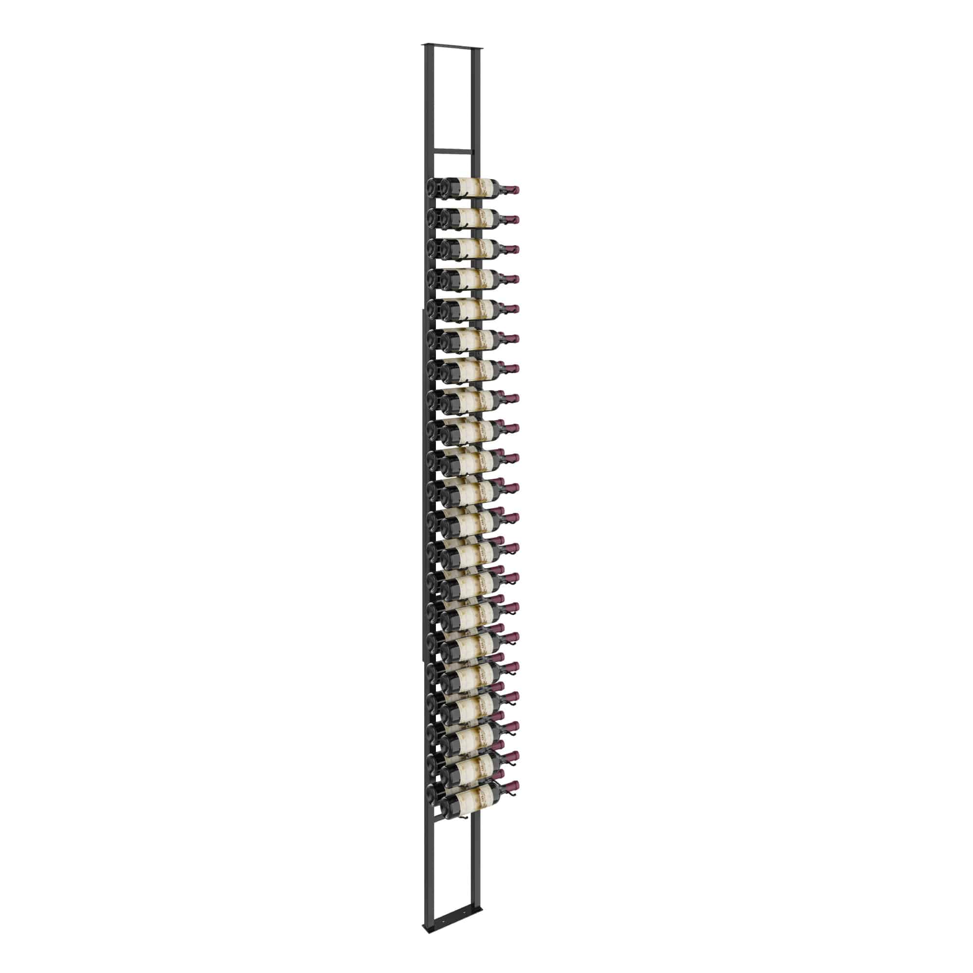 VintageView W Series Single Sided Floating Wine Rack 10 (floor-to-ceiling display) Matte Black 42 Bottles