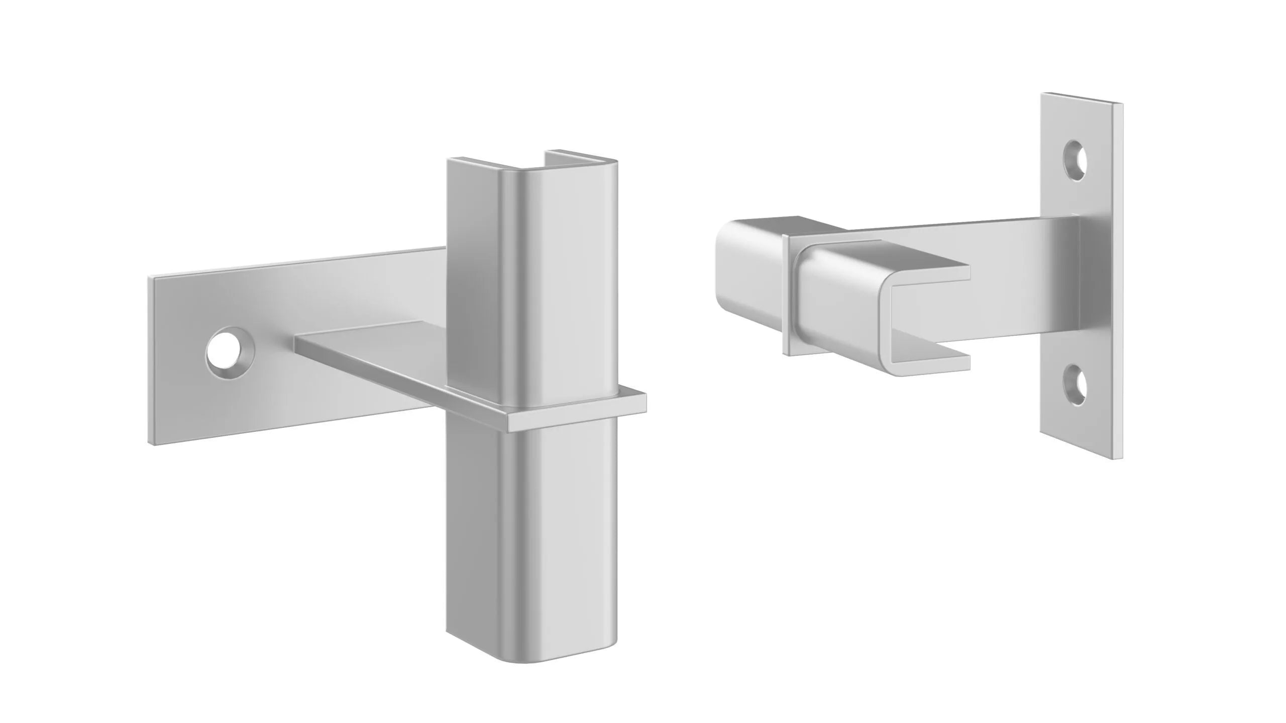 VintageView Helix Post Vertical Extension Bracket (floating wine rack system component) Cool Gray