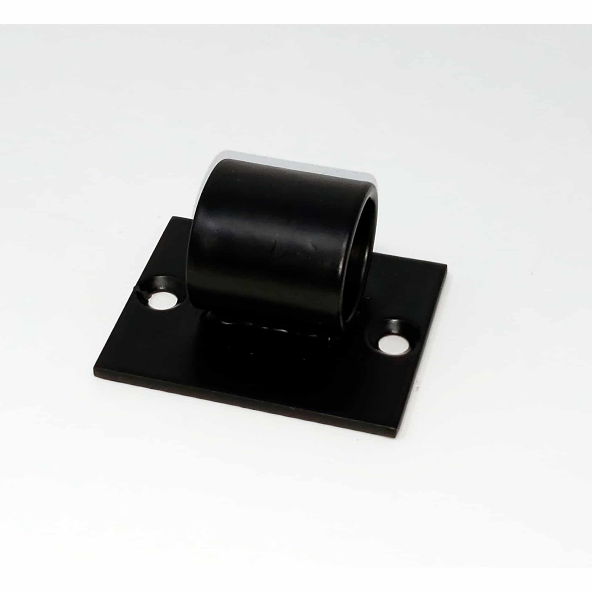 VintageView Helix Wine Rack Post Angled Base Plate (floating wine rack system component for sloped ceilings) Matte Black