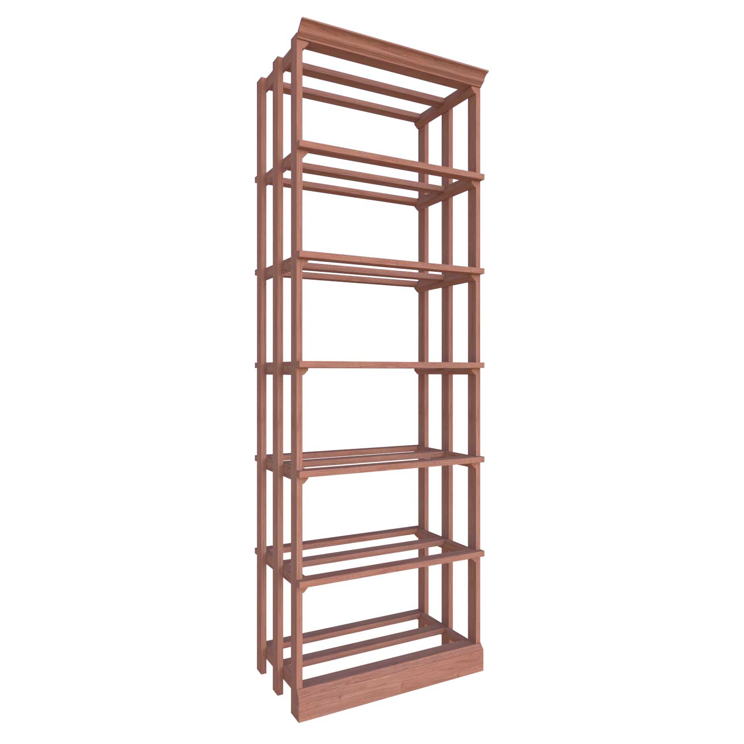 Premier Cru Wine Racks Full Height Wood Case - Premier Cru Premium Wooden Racking African Sapele