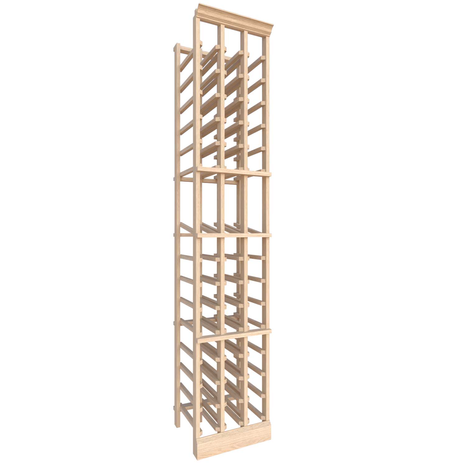 Premier Cru Wine Racks Full Height Standard (750ml) 3 Column - Premier Cru Premium Wooden Racking European Beech
