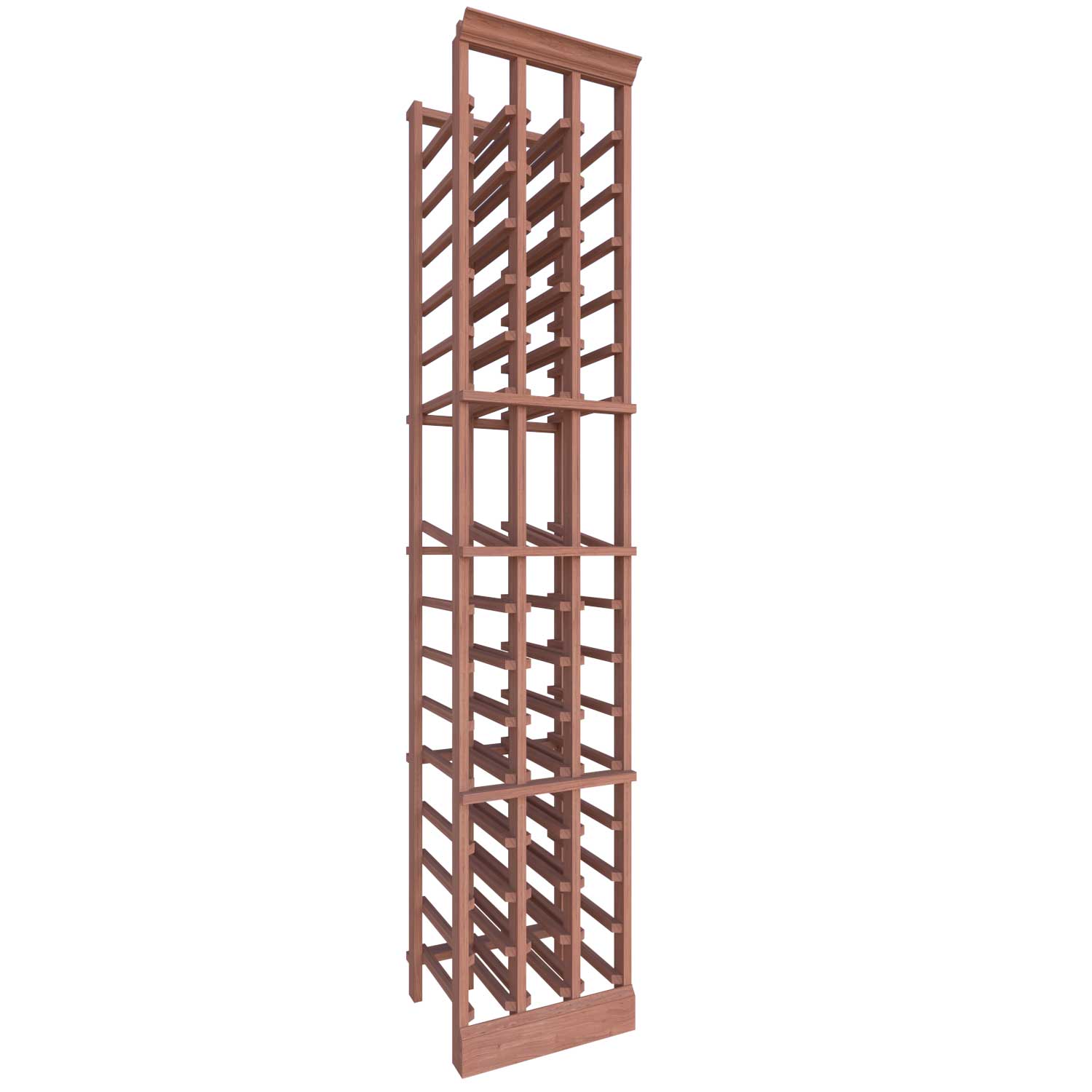 Premier Cru Wine Racks Full Height Standard (750ml) 3 Column - Premier Cru Premium Wooden Racking African Sapele