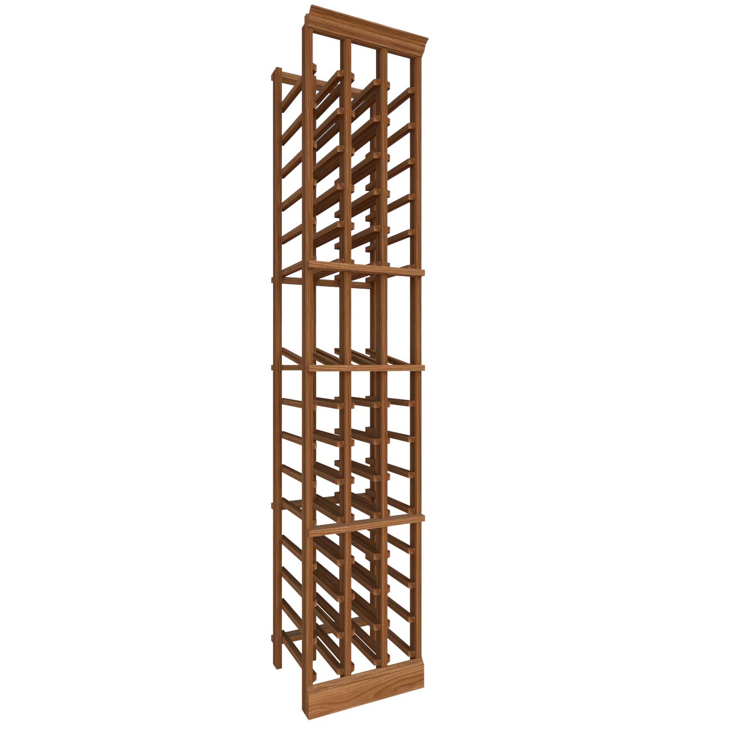 Premier Cru Wine Racks Full Height Standard (750ml) 3 Column - Premier Cru Premium Wooden Racking Canadian Toasted Maple