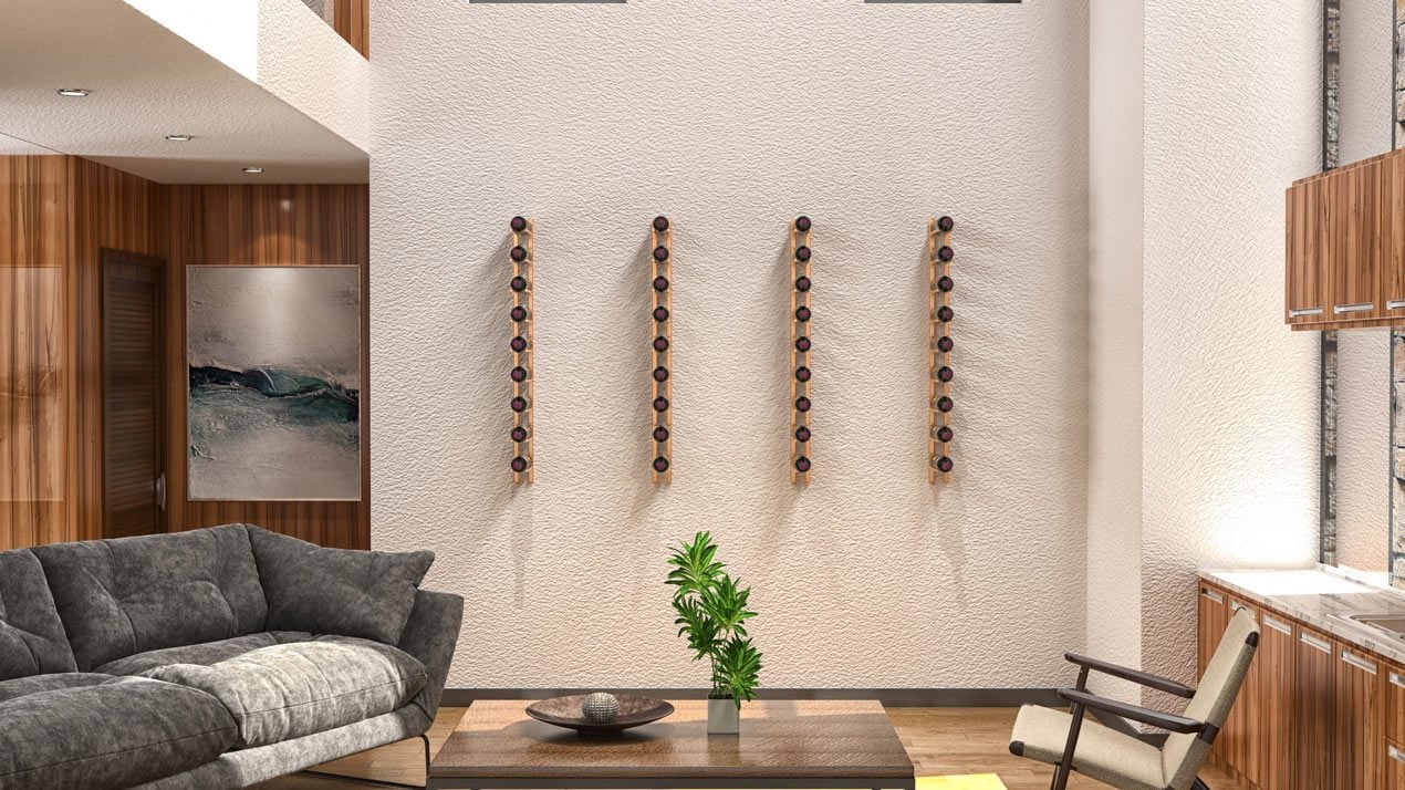 VintageView Vino Rails Flex 45 (wall mounted metal wine rack system)