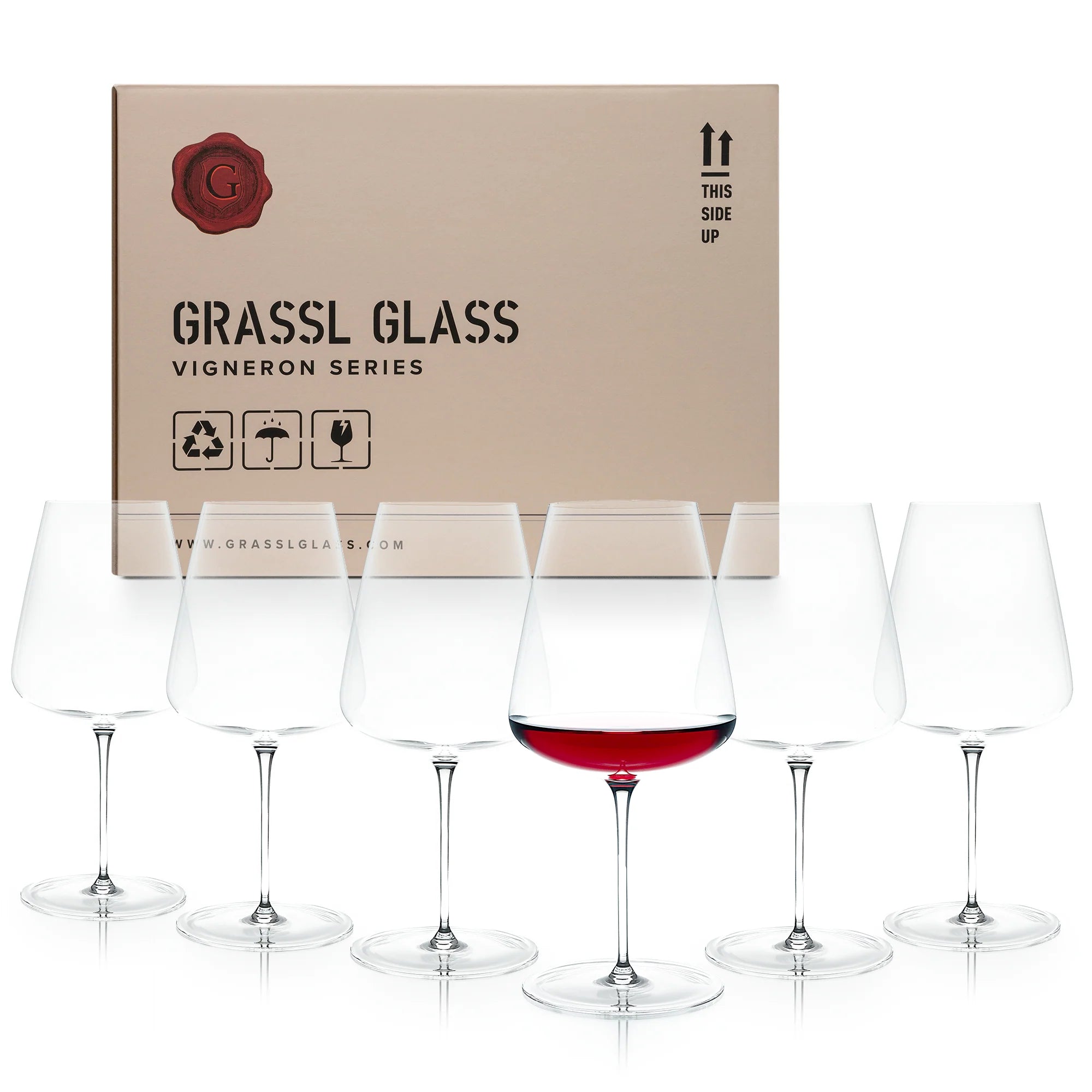 Grassl Glass AG Grassl 1855 | Vigneron Series Wine Glasses - Box of 6