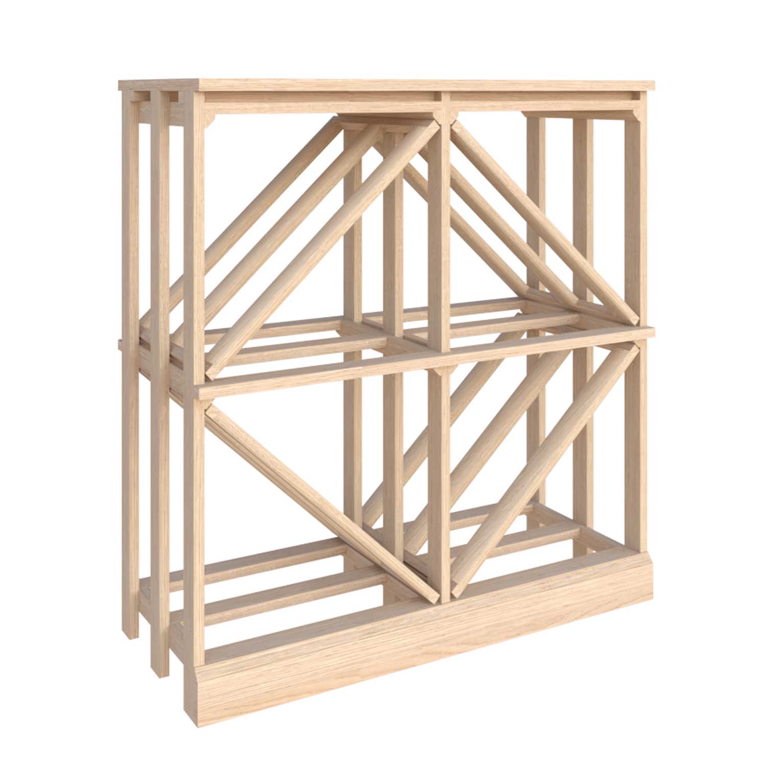 Premier Cru Wine Racks Half Height Diamond Bin - Premier Cru Premium Wooden Racking European Beech