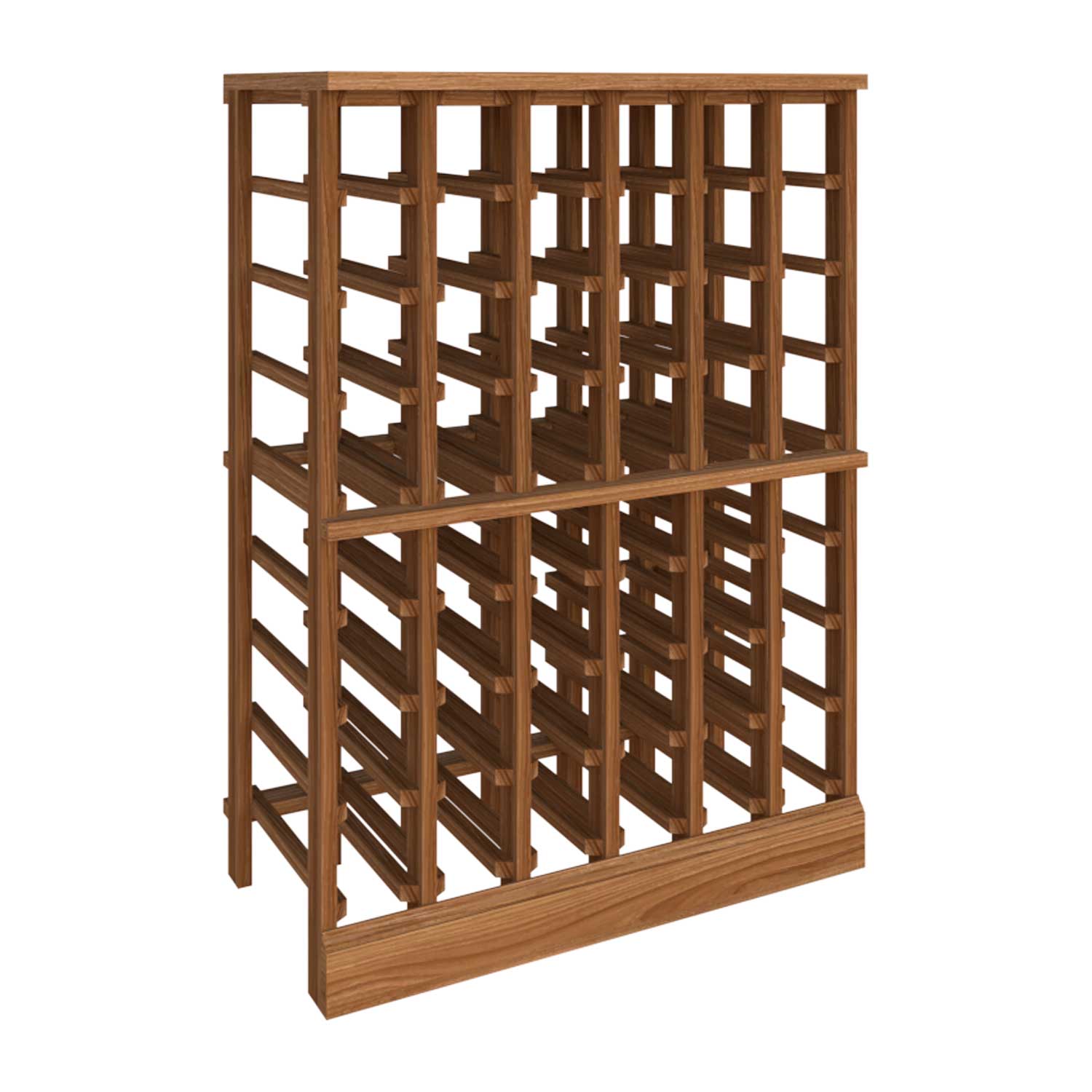 Premier Cru Wine Racks Half Height Standard (750ml) 6 Column - Premier Cru Premium Wooden Racking Canadian Toasted Maple