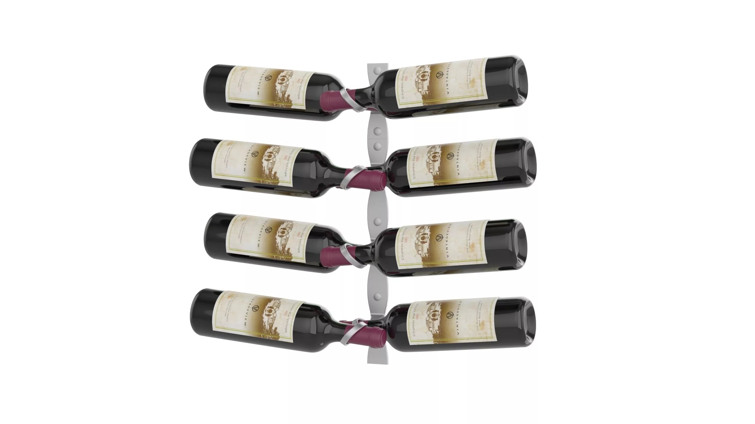 R Series Helix Dual 20 Wall Mounted Wine Rack Kit