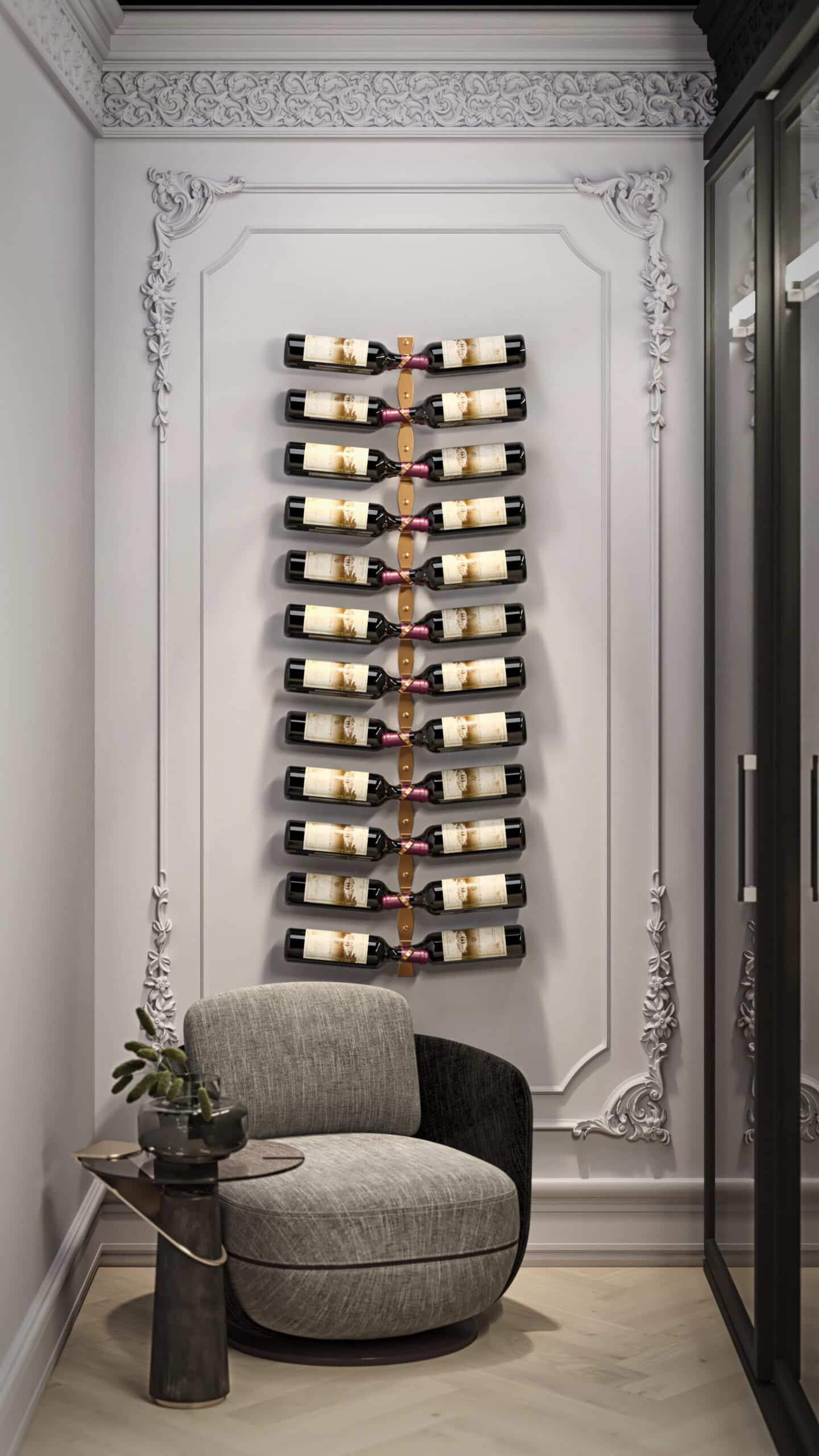 VintageView R Series Helix Dual 20 Wall Mounted Wine Rack Kit