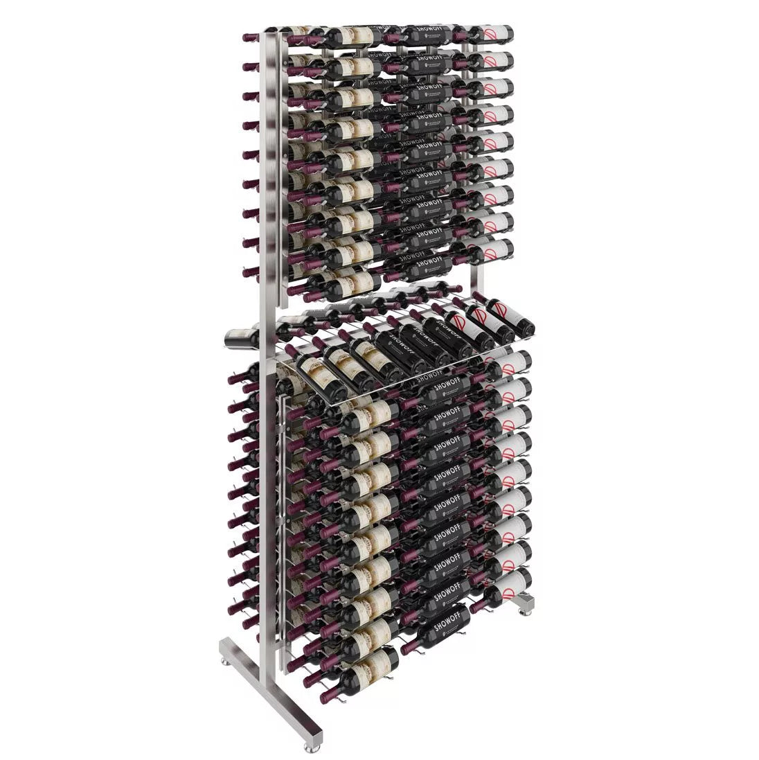 VintageView Double Sided Island Display Rack Platinum (Brushed Nickel)