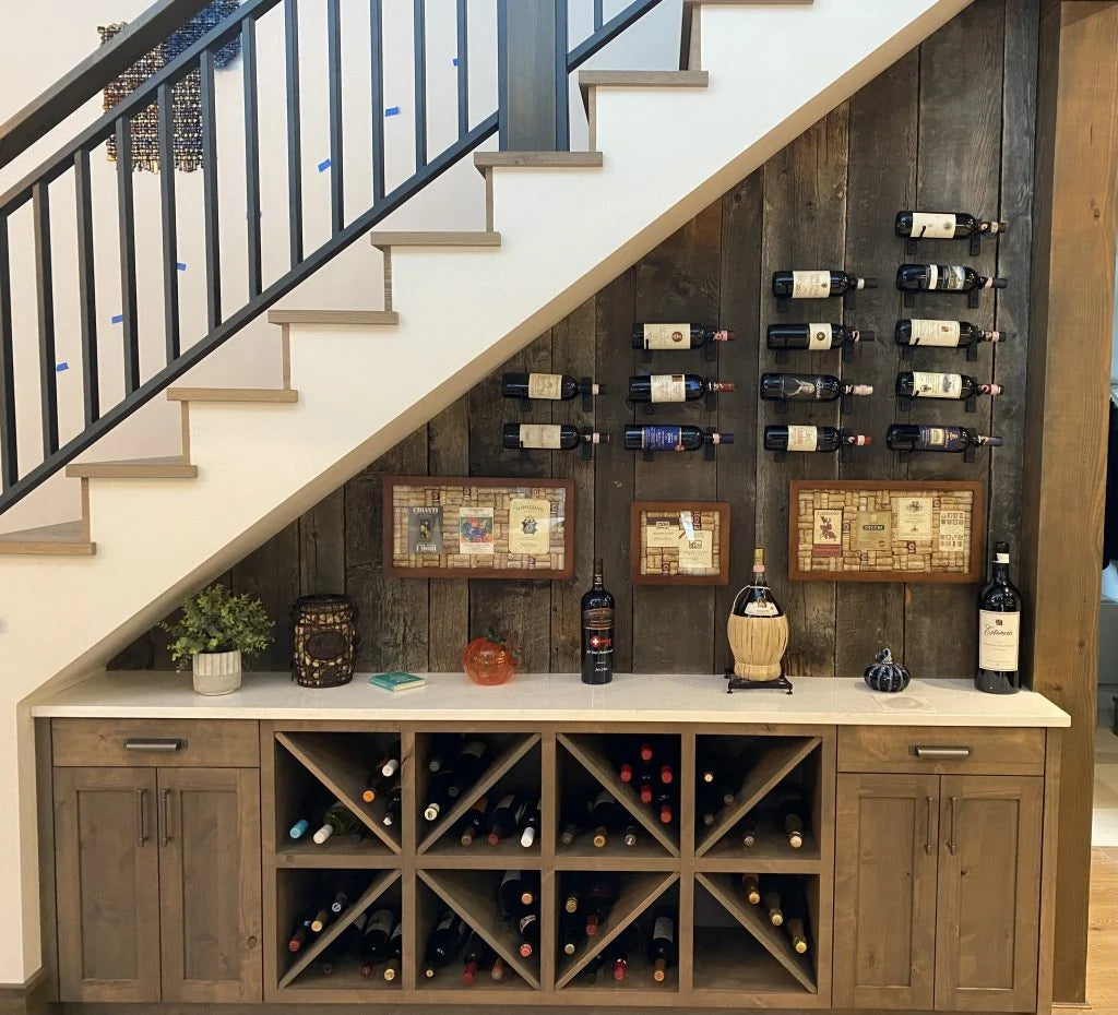 VintageView W Series Wall Mounted Wine Rack Single Bottle Height