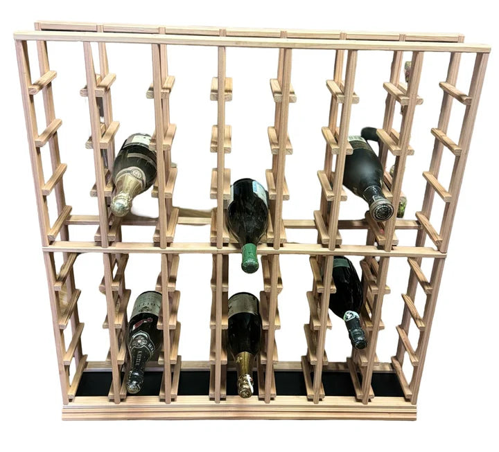 Modular Redwood Wine Racking INDIVIDUAL 7 COLUMN (MAGNUM BOTTLES) 48"