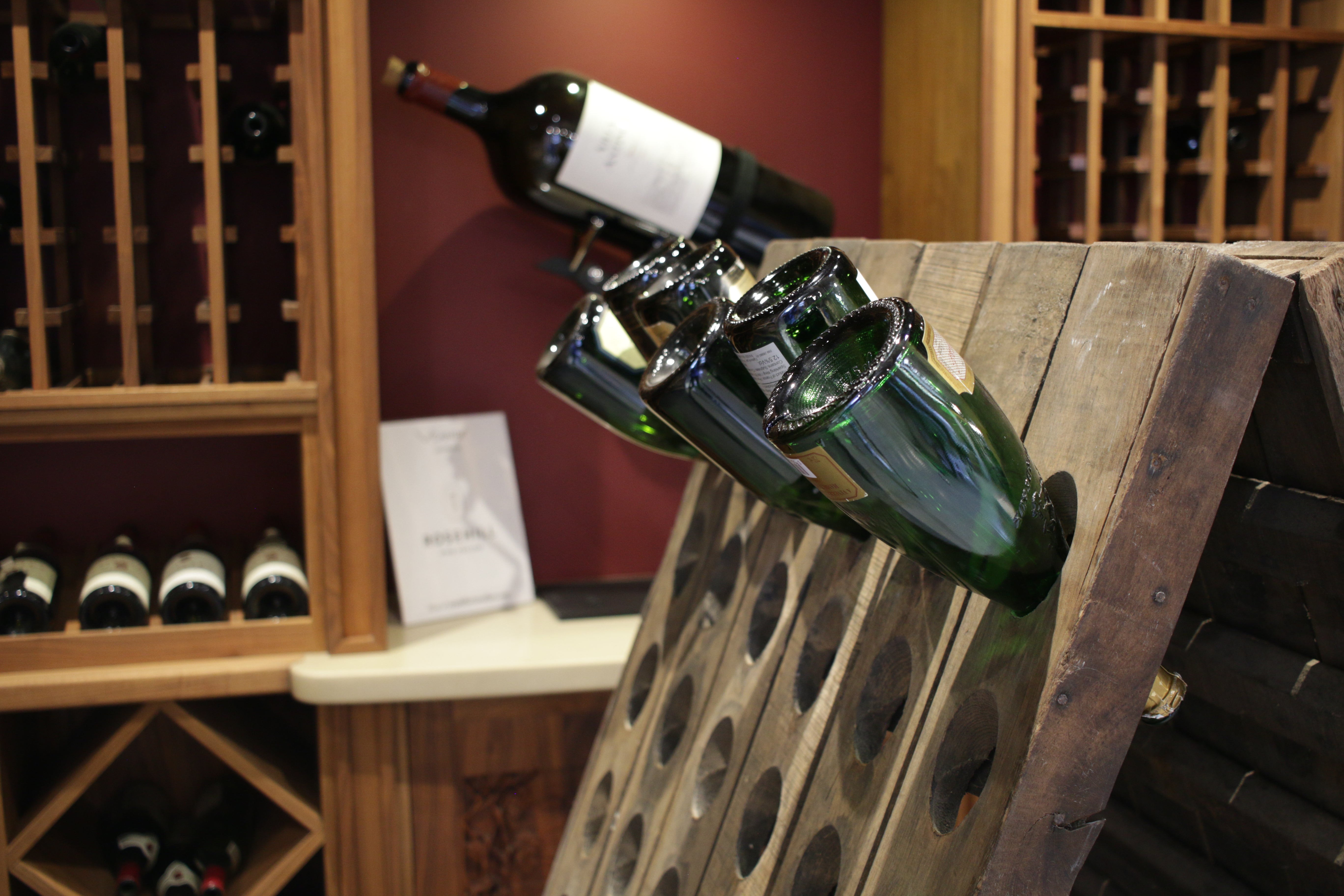 Rosehill Wine Cellars Inc. Vintage Patina French Champagne & Wine Riddling Rack (120 Bottles)