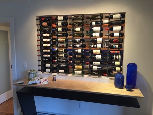 VintageView W Series Wine Rack Frame Hidden Base Plate (floor-to-ceiling wine rack component)