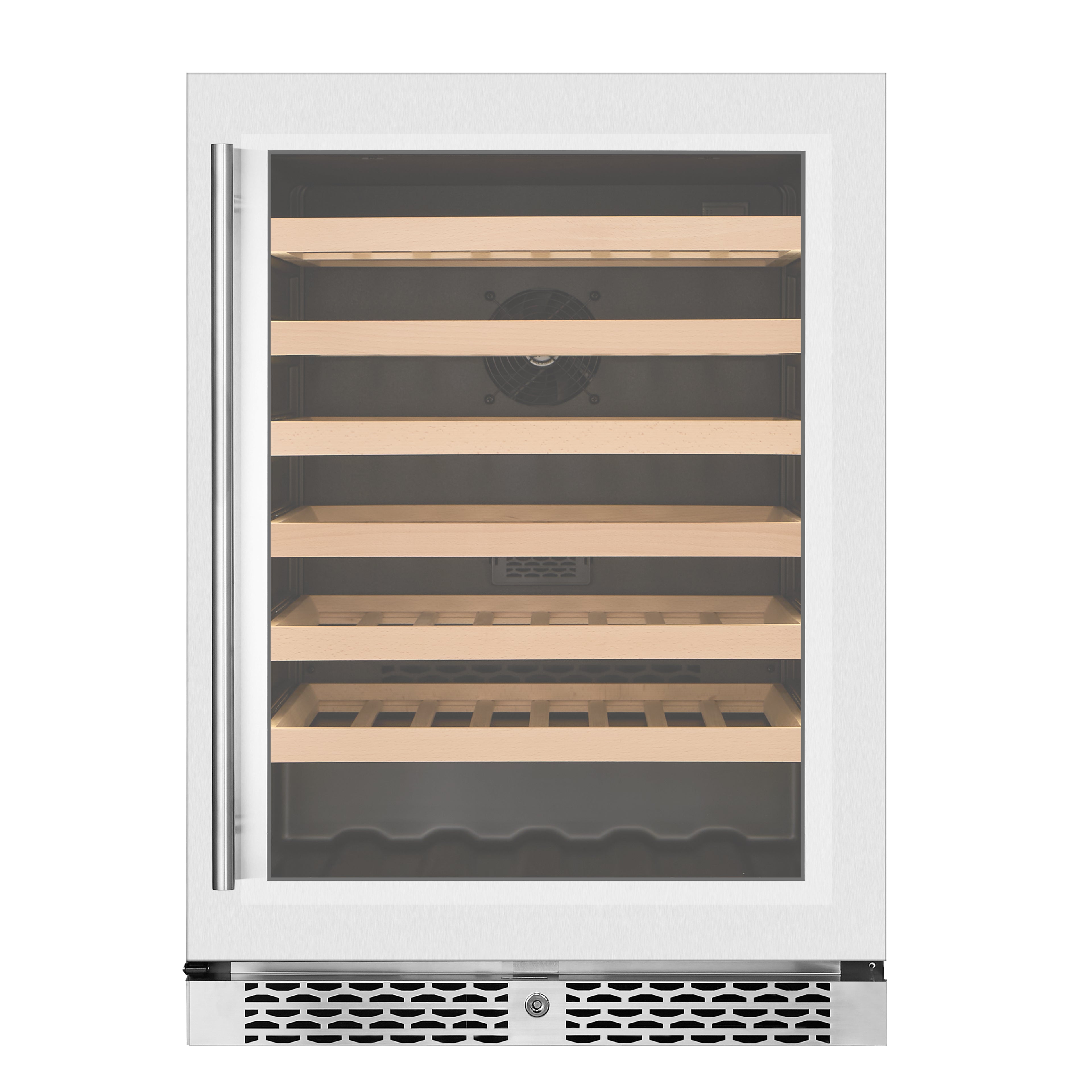 v54-ss-st wine fridge with door closed and no wine