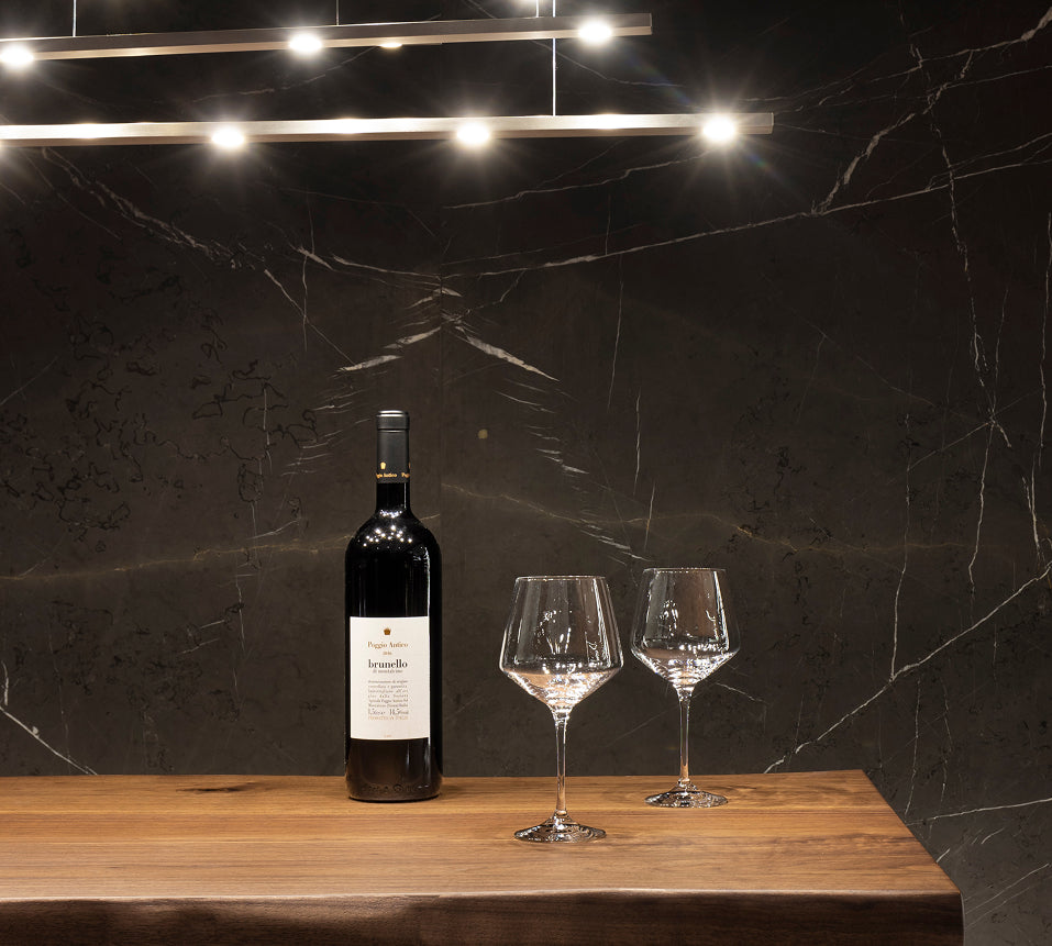 Wine bottle with two wine glass.