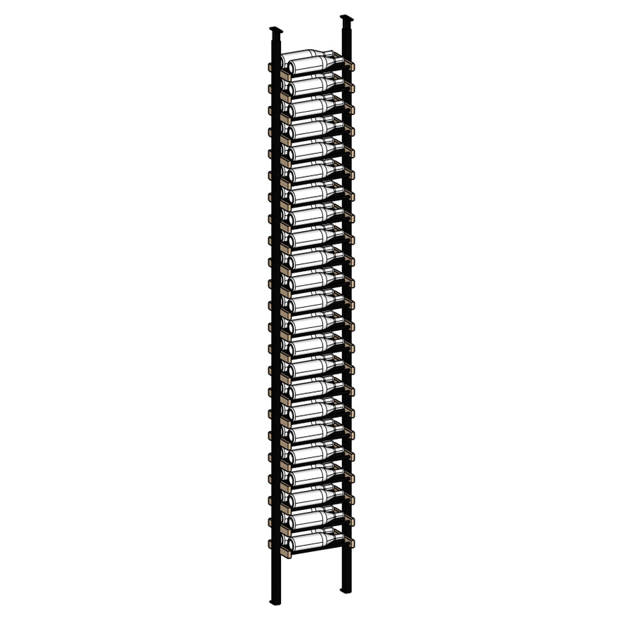 Premier Cru Wine Racks Premier Cru Modern - LableView - Single Wide (17 1/2" Wide) - 2 Bottles Deep