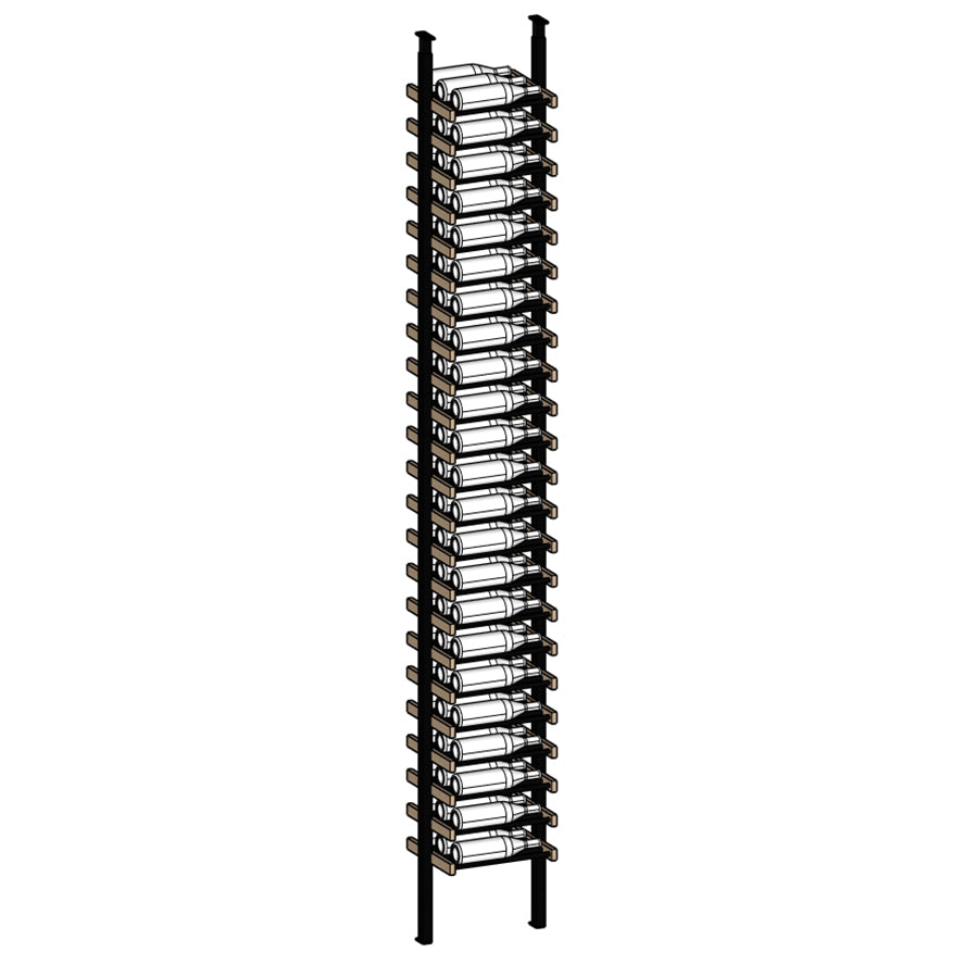 Premier Cru Wine Racks Premier Cru Modern - LableView - Single Wide (17 1/2" Wide) - 3 Bottles Deep