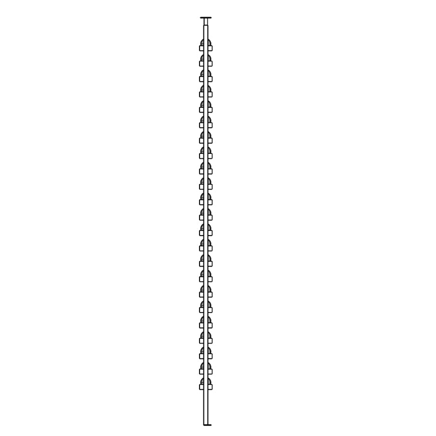 Black and white line drawing of a wine rack with white background