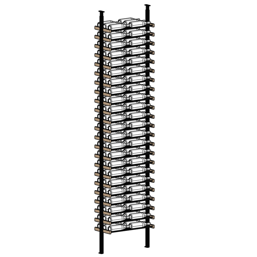 Premier Cru Wine Racks Premier Cru Modern - LableView - Double Wide (29 1/2" Wide) - 3 Bottles Deep