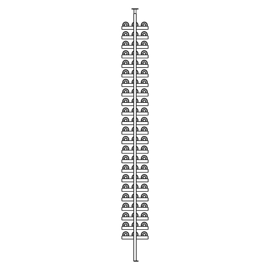 Premier Cru Wine Racks Premier Cru Modern - LableView - Double Wide (29 1/2" Wide) - 3 Bottles Deep