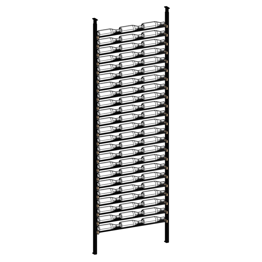 Premier Cru Wine Racks Premier Cru Modern - LableView - Triple Wide (41 1/2" Wide) - 1 Bottle Deep