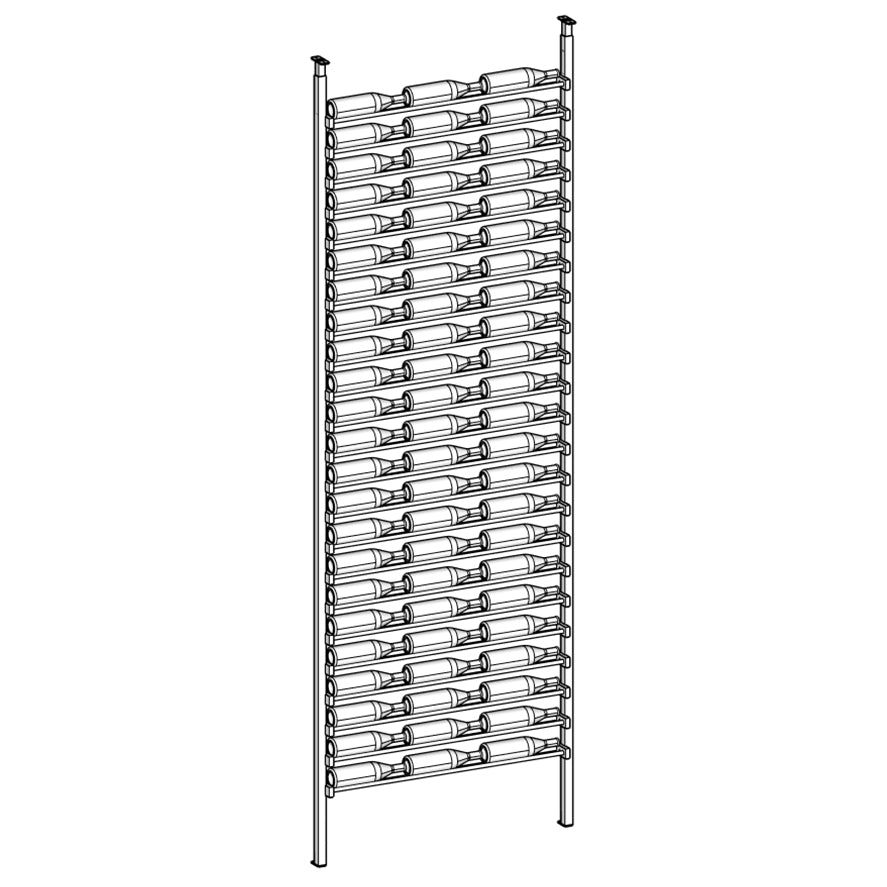 Premier Cru Wine Racks Premier Cru Modern - LableView - Triple Wide (41 1/2" Wide) - 1 Bottle Deep