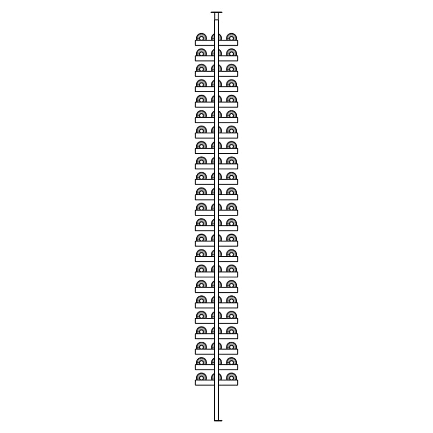 Premier Cru Wine Racks Premier Cru Modern - LableView - Triple Wide (41 1/2" Wide) - 3 Bottles Deep