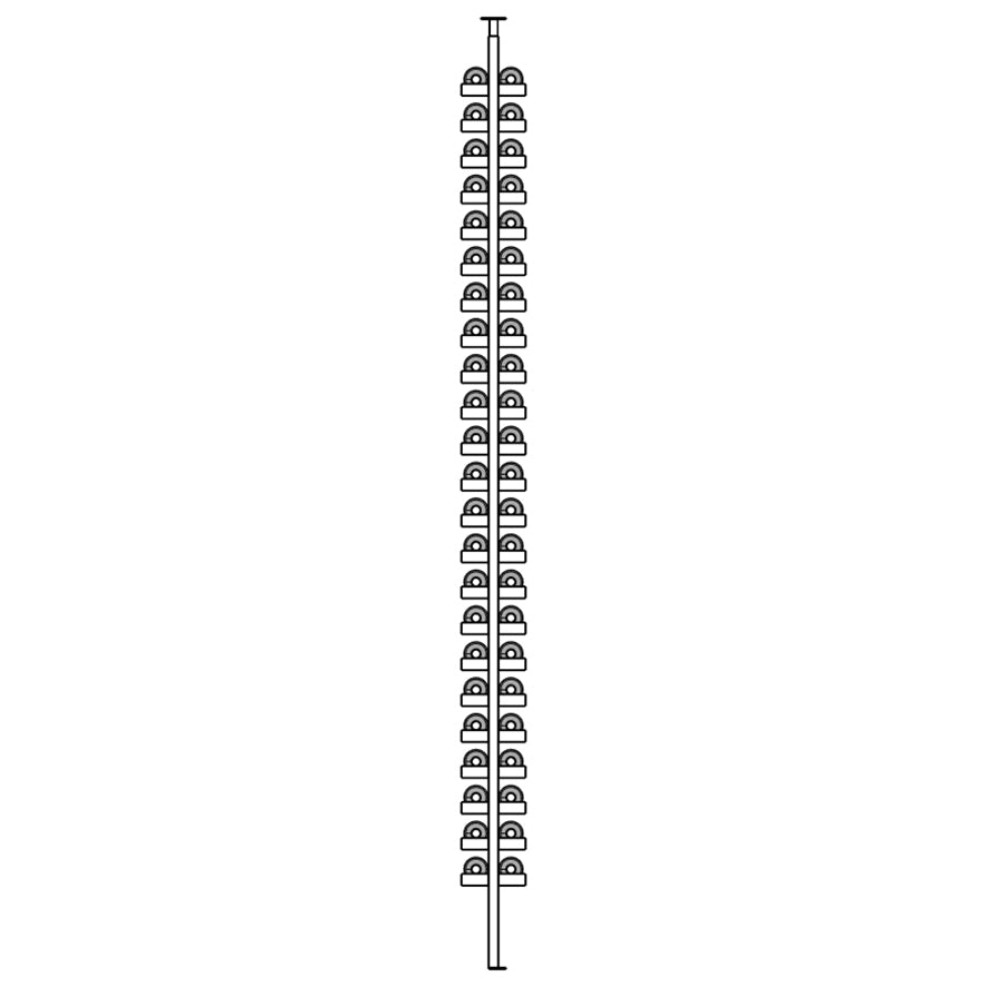 LABEL wine rack diagram with multiple rungs