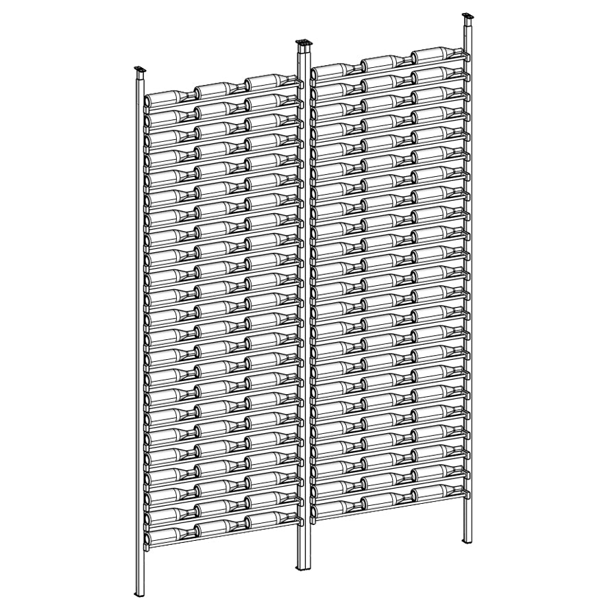 Premier Cru Wine Racks Premier Cru Modern - LableView - Triple Triple (81 1/4" Wide) - 1 Bottle Deep