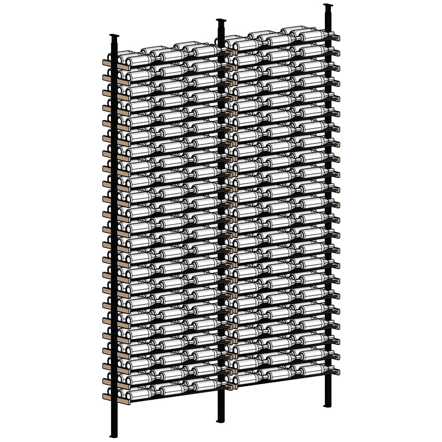 Premier Cru Wine Racks Premier Cru Modern - LableView - Triple Triple (81 1/4" Wide) - 3 Bottles Deep