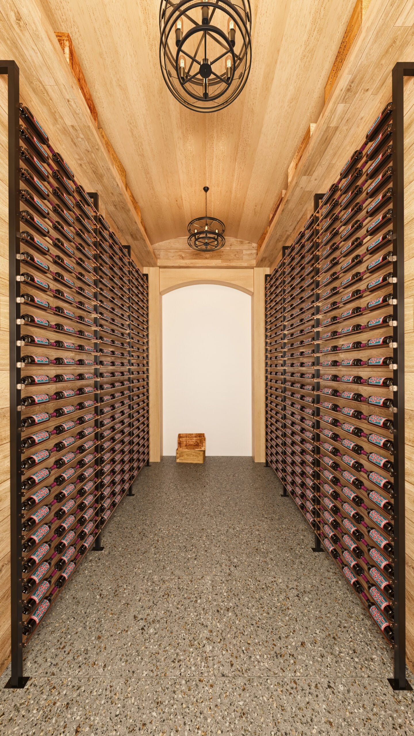 VintageView Low Profile Post Elbow (floating wine rack system component)