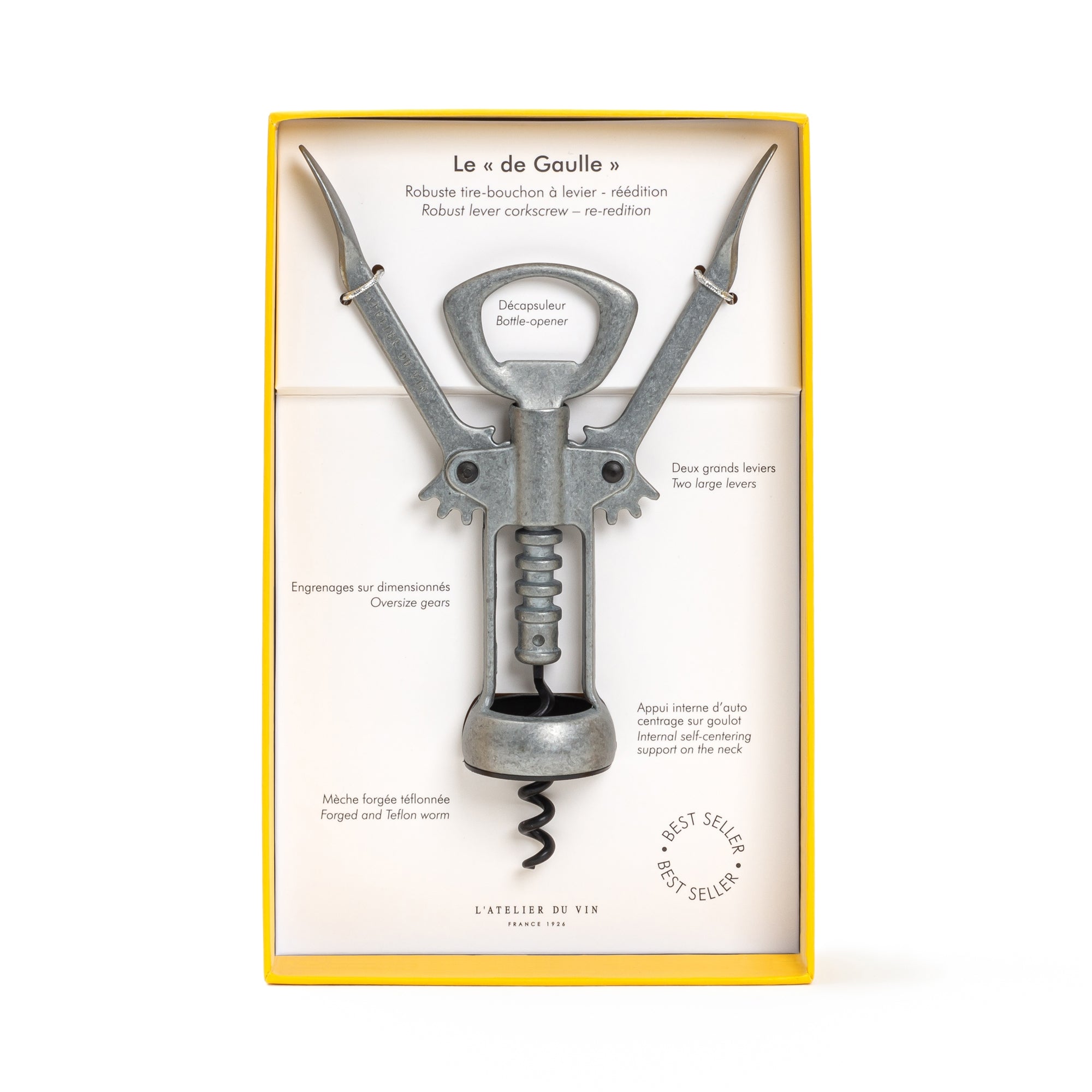 L'Atelier du Vin Le de Gaulle Corkscrew