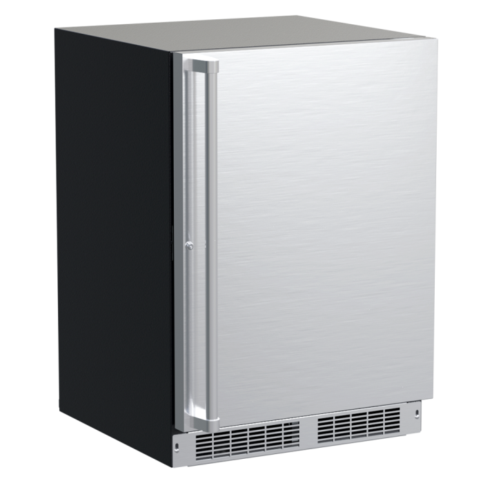Marvel Professional 24-in Dual Zone Refrigerator Stainless Steel - Solid Door