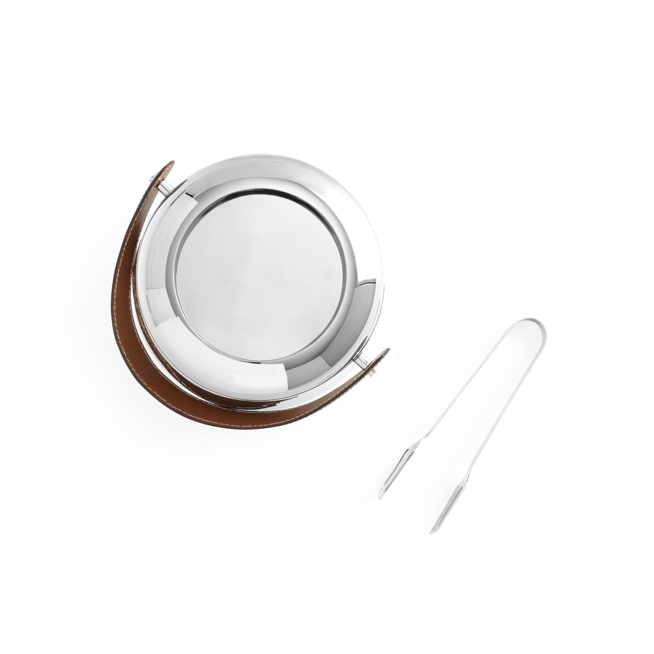 Nambe Tahoe Ice Bucket w/Tongs