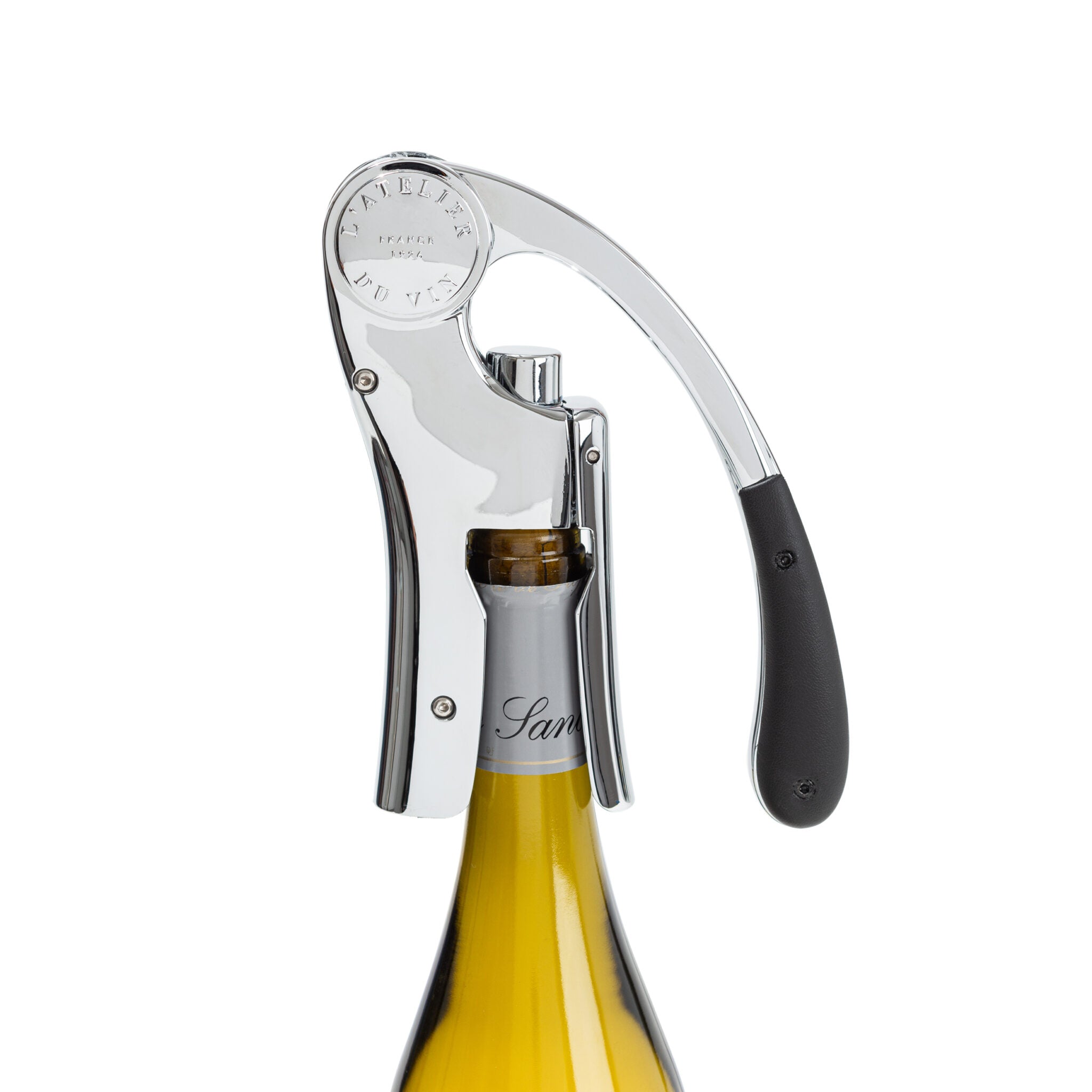 L'Atelier du Vin Up & Down Lever Corkscrew & Champagne Stopper Set