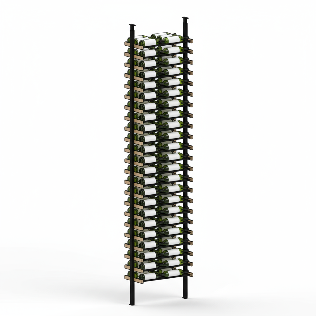 Premier Cru Wine Racks Premier Cru Modern - LableView - Double Wide (29 1/2" Wide) - 3 Bottles Deep