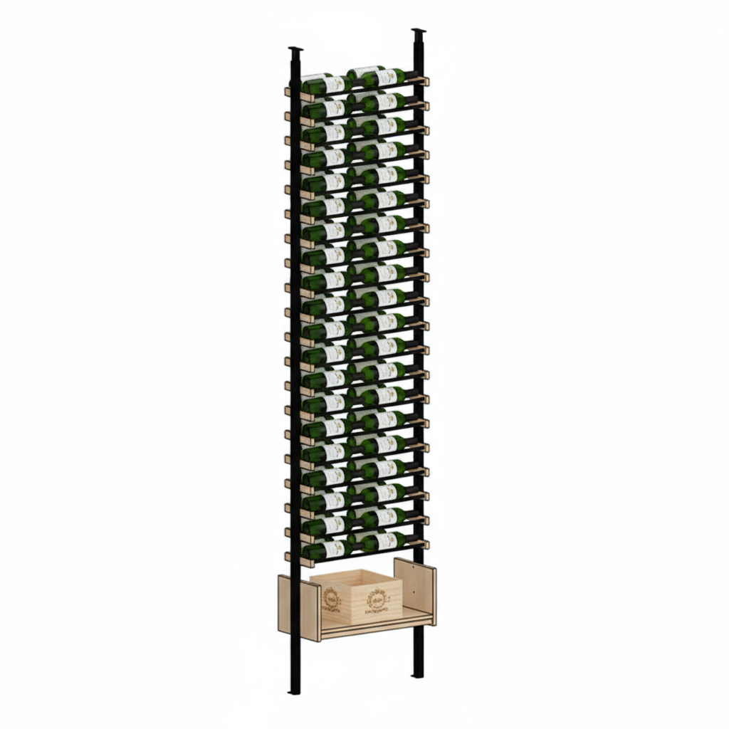 Premier Cru Wine Racks Premier Cru Modern - VinoCase - Double Wide (29 1/2" Wide) - 2 Bottles Deep