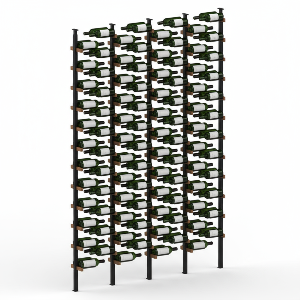 Premier Cru Wine Racks Premier Cru Modern - ZeroGravity - Four Racks (21" Wide) - 2 Bottles Deep