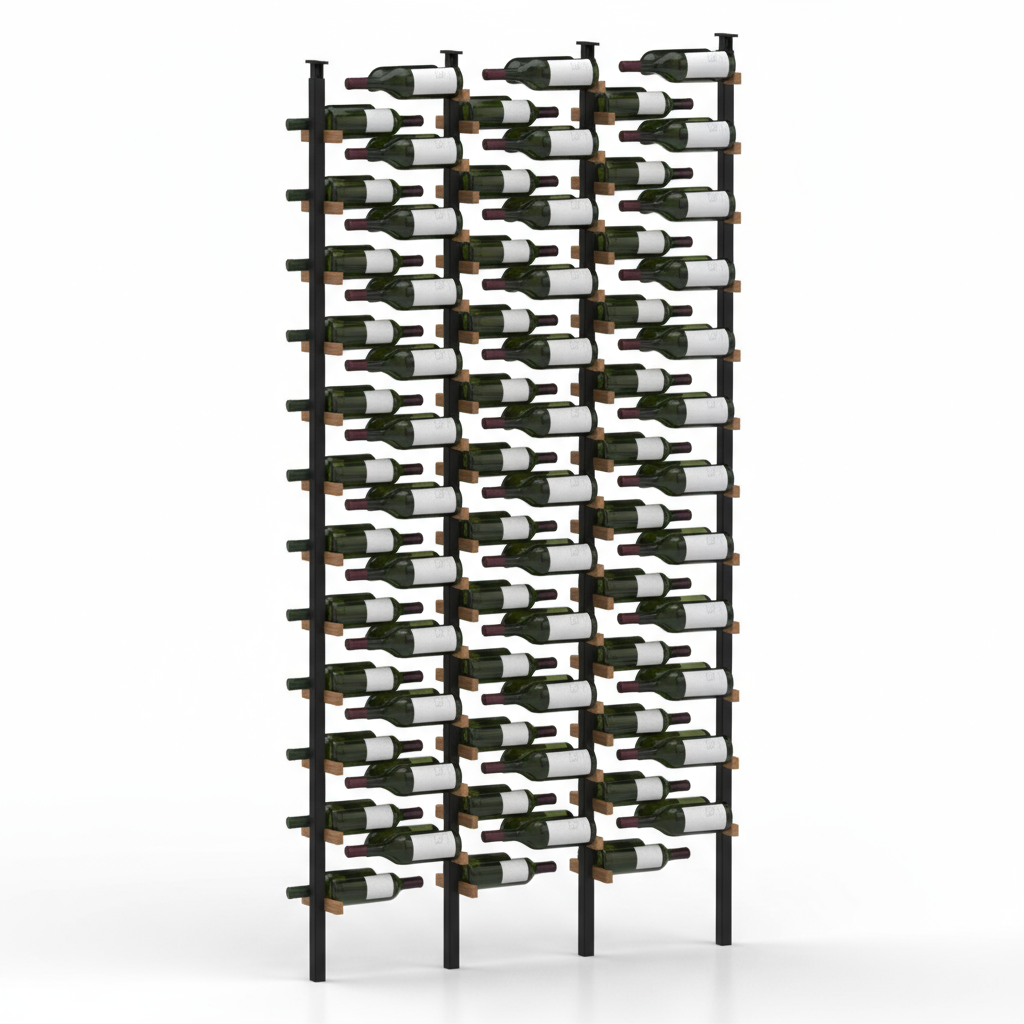 Premier Cru Wine Racks Premier Cru Modern - ZeroGravity - Three Racks (60 1/2" Wide) - 2 Bottles Deep