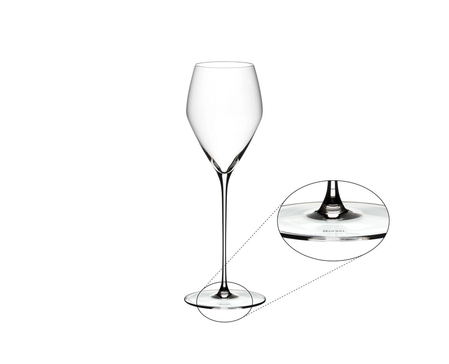 Rosehill Wine Cellars Modern Champagne Experience Set – RIEDEL Veloce Glasses + Capri Cooler with Stand