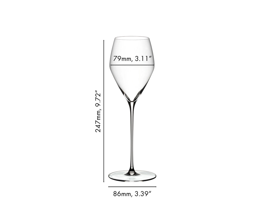 Rosehill Wine Cellars Modern Champagne Experience Set – RIEDEL Veloce Glasses + Capri Cooler with Stand