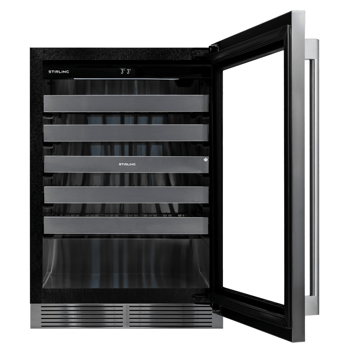 S4-150SS/PANR : cave à vin à zone unique de 24" - fabriquée au Canada