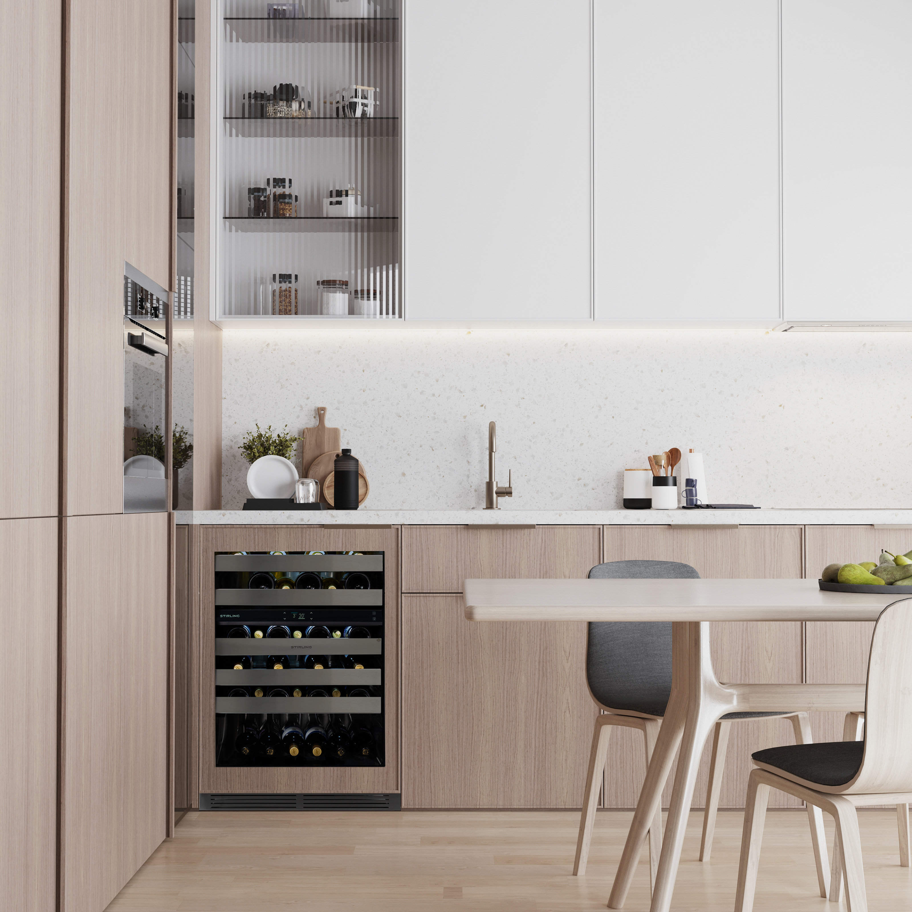 S4-D200SS/PANR: 24" Dual Zone Wine Cooler - Made in Canada