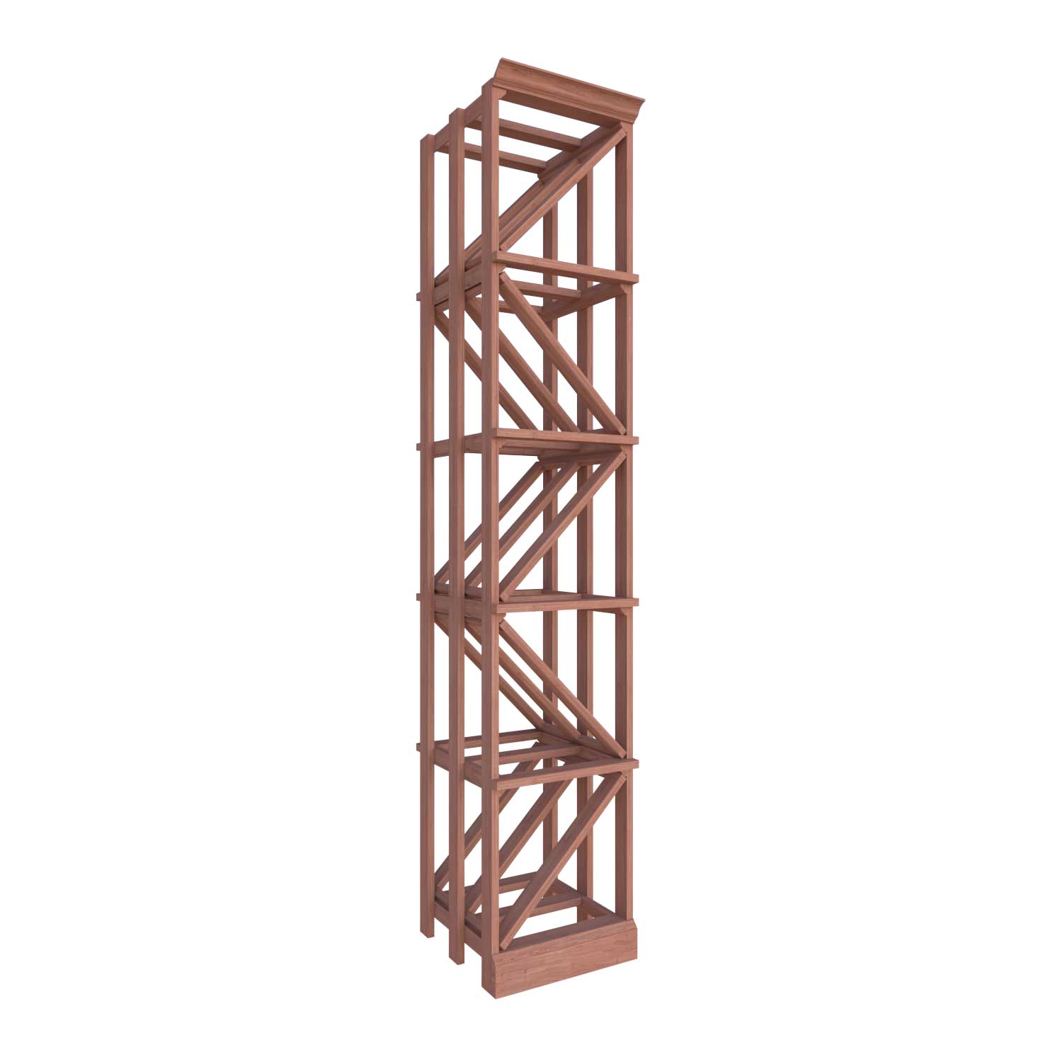 Premier Cru Wine Racks Single Diamond Bin - Premier Cru Premium Wooden Racking African Sapele