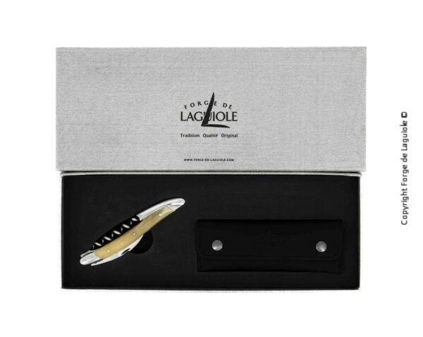 Forge de Laguiole Sommelier Knife Forge de Laguiole Shiny Finish With Light Horn Handle