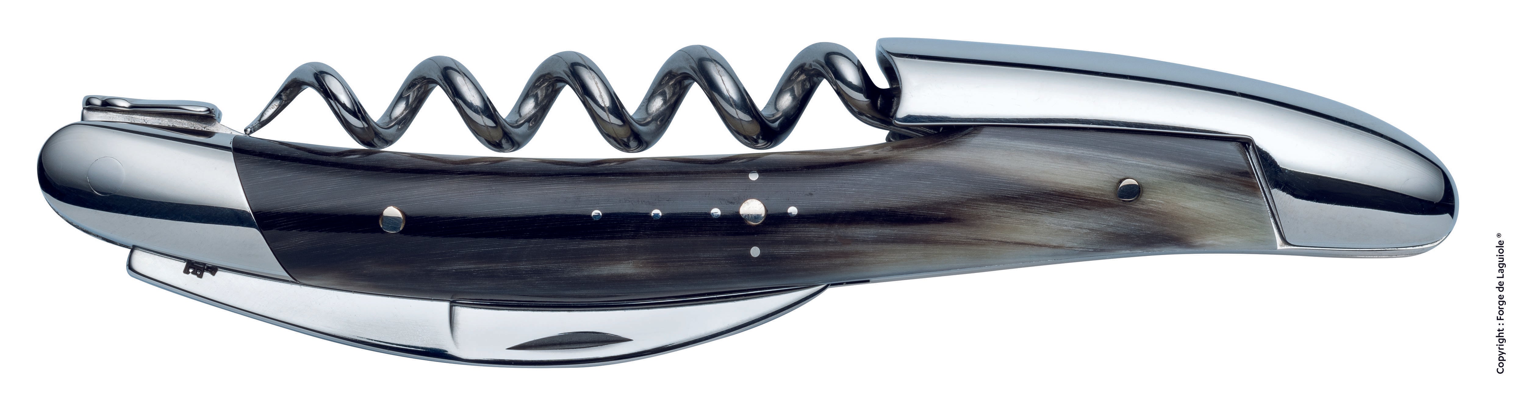 Forge de Laguiole Forge de Laguiole sommelier corkscrew/knife | Dark Horn Tip